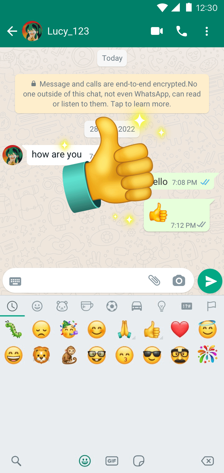 Interactive emojis