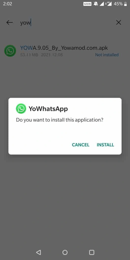 install yowhatsapp