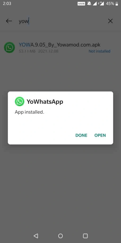 install yowhatsapp